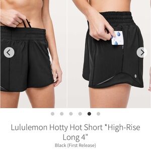 Lululemon Hotty Hot Short *High-Rise Long 4"
Black 2019 W7ARIT $58 Swift Sz 10